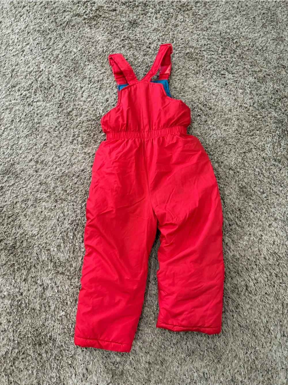 Wippette Bright Red Insulated Kids Snow Overalls